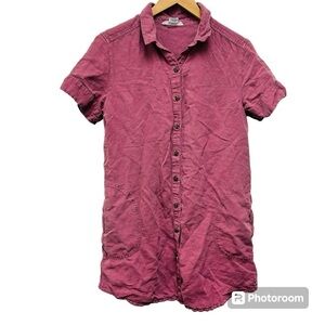 Lucky Brand Tencel Linen Shirt Dress